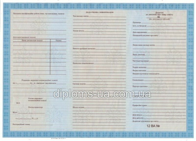 Заказать Диплом колледжа 2000-2010 года