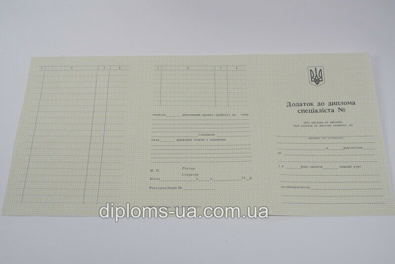 Диплом специалиста с приложением образца 1993-1999 года - Фото 4 Диплом специалиста с приложением образца 1993-1999 года - Фото 4